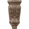 Ekena Millwork 4 3/4"W x 1 3/4"D x 10"H Small Acanthus Pilaster Wood Corbel, Walnut CORW05X02X10PAWA - alternate 4